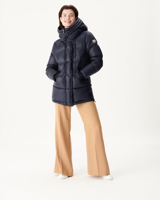 Giubbotto Piumino Con Cappuccio Delhi Marine Estremo Freddo Jott New In