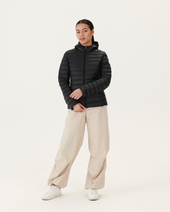 Piumino Leggero Noir Con Cappuccio Cloe Jott New In