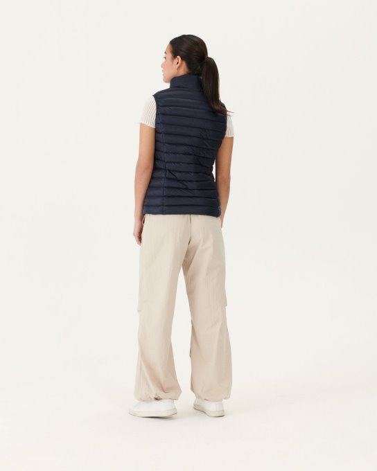 Jott New In Piumino Leggero Smanicato Marine Seda