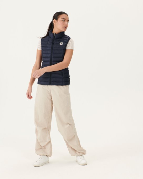 Jott New In Piumino Leggero Smanicato Marine Seda