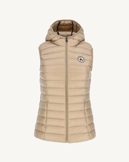Jott New In Piumino Leggero Smanicato Beige Mali