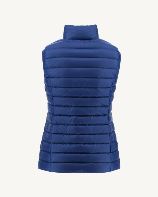 Jott New In Piumino Leggero Smanicato Denim Scuro Seda