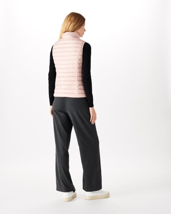 Jott New In Piumino Leggero Senza Maniche Rosa Pallido Seda