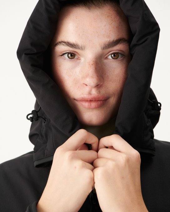 Jott New In Piumino Con Cappuccio Noir Siberie