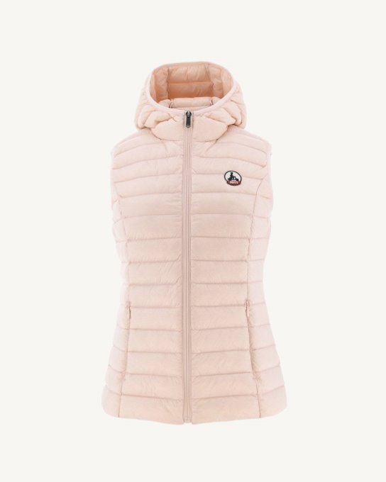 Jott New In Piumino Leggero Smanicato Rosa Tenue Mali