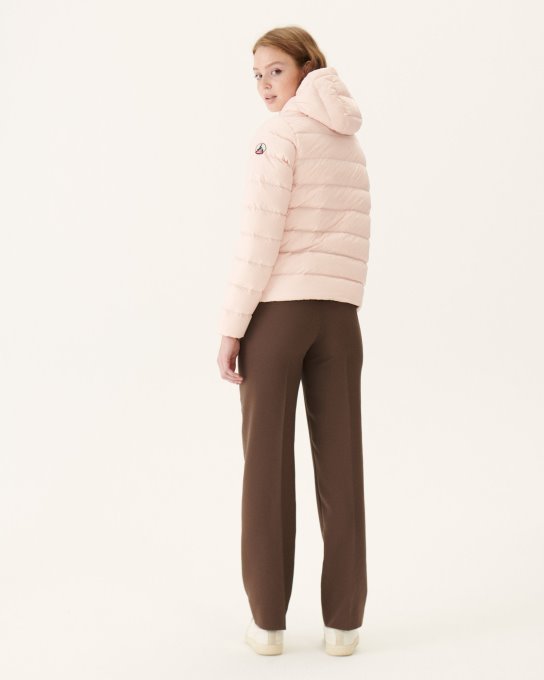 Jott New In Soft Pink Jane Piumino Dritto Con Cappuccio