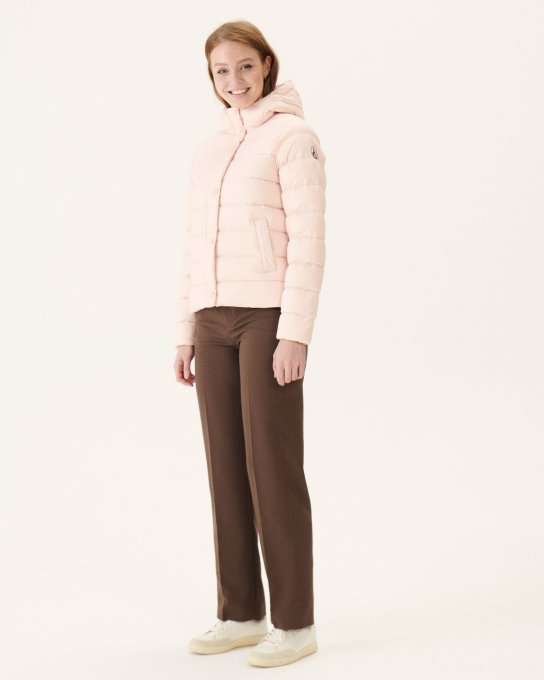 Jott New In Soft Pink Jane Piumino Dritto Con Cappuccio