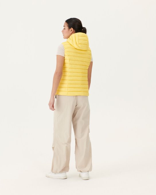 Piumino Leggero Smanicato Soft Giallo Mali Jott New In