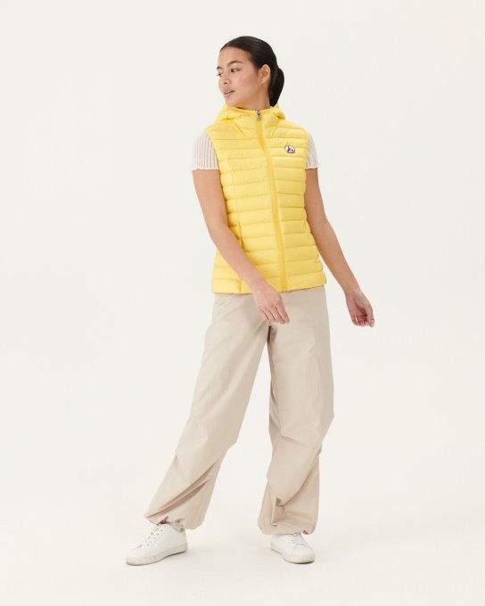 Piumino Leggero Smanicato Soft Giallo Mali Jott New In