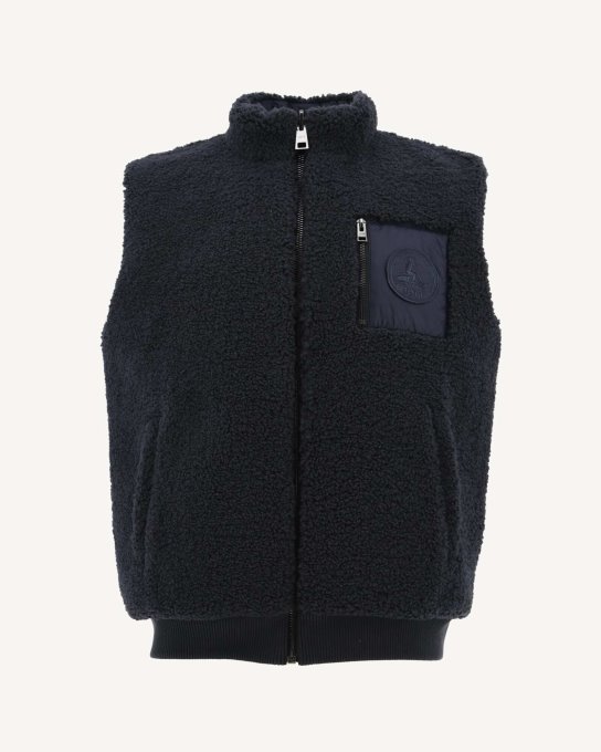 Jott New In Blu Navy Piumino Reversibile Senza Maniche Sami