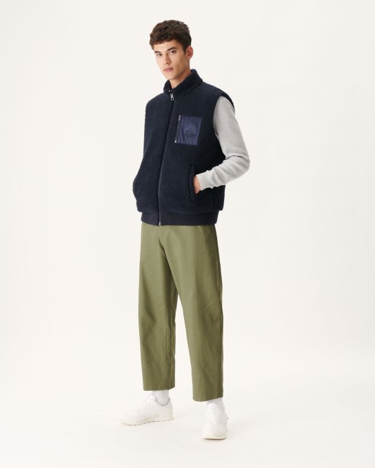 Jott New In Blu Navy Piumino Reversibile Senza Maniche Sami