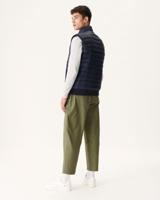 Jott New In Blu Navy Piumino Reversibile Senza Maniche Sami