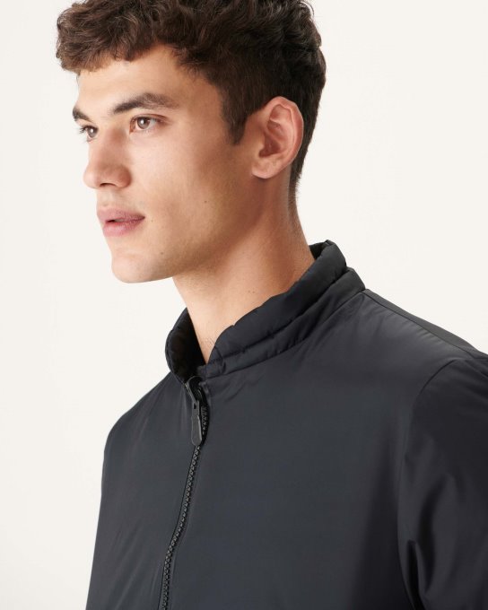 Jott New In Piumino Reversibile Nero/beige Bombay