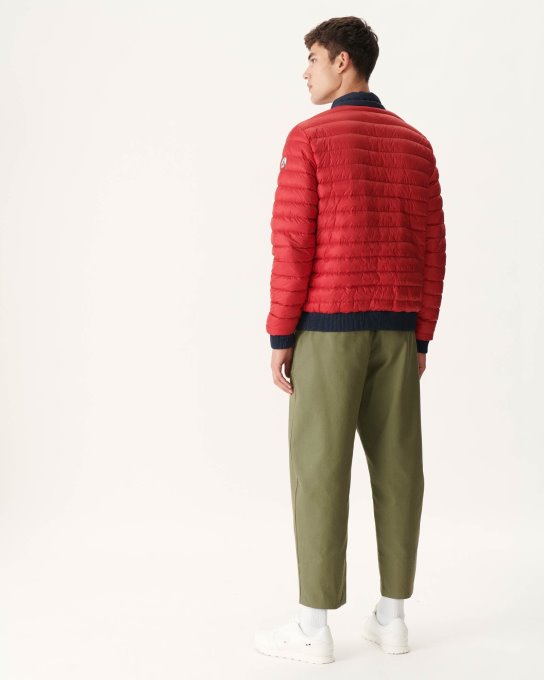 Piumino Reversibile Blu Navy/rosso Bombay Jott New In