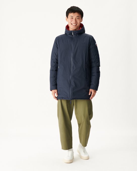 Jott New In Piumino Leggero Reversibile Blu Navy/rosso Amsterdam