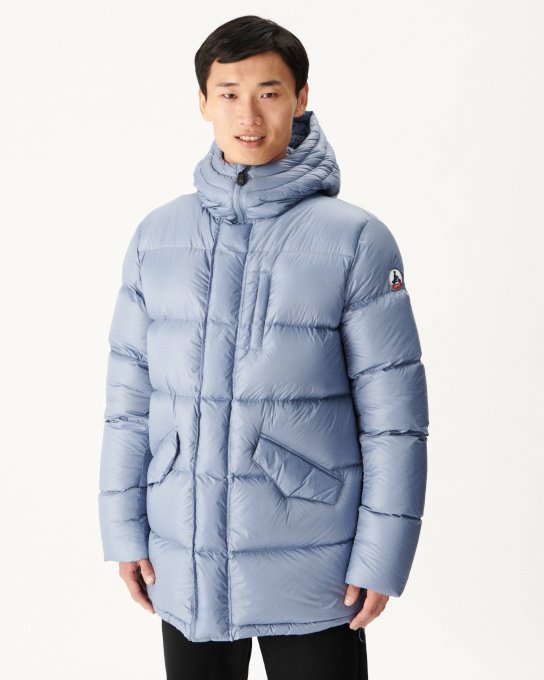 Jott New In Piumino Caldo Blu Lavato Con Cappuccio Dakhla