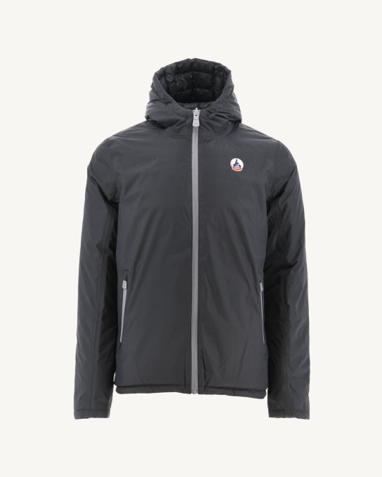 Piumino Nero Reversibile Con Cappuccio Bergen Jott New In