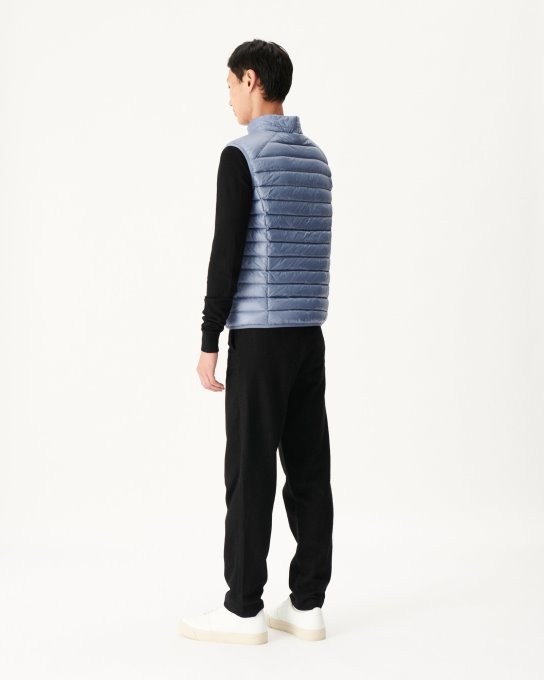 Jott New In Piumino Smanicato Blu Lavato Tom