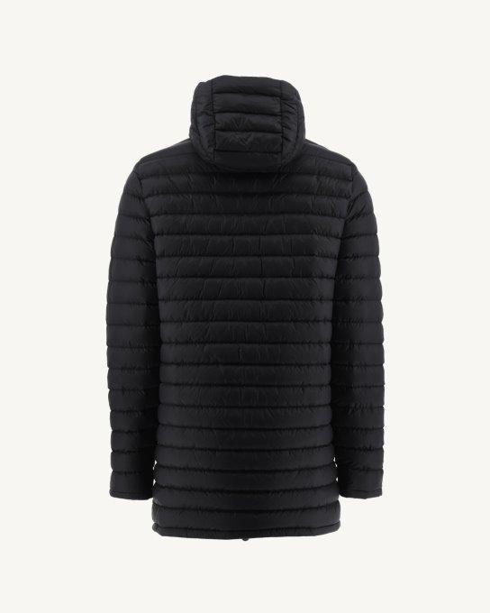 Jott New In Stampa Militare Tono Su Tono/piumino Leggero Reversibile Nero Amsterdam