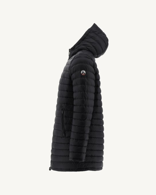 Jott New In Stampa Militare Tono Su Tono/piumino Leggero Reversibile Nero Amsterdam