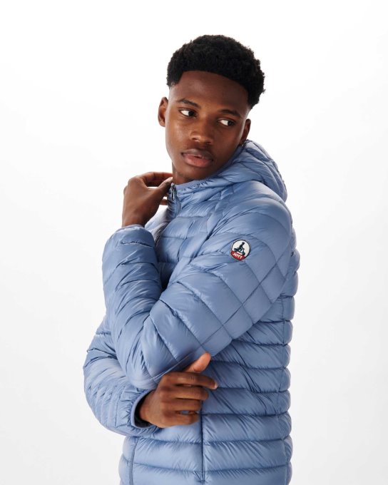 Jott New In Piumino Leggero Blu Lavato Nico