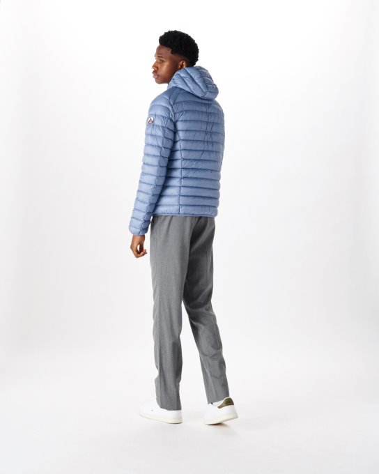 Jott New In Piumino Leggero Blu Lavato Nico