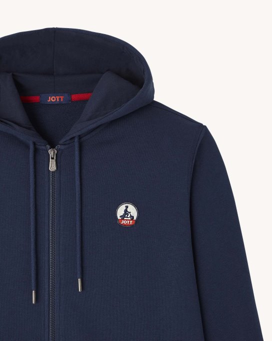 Jott New In Navy Felpa Con Cappuccio Messico