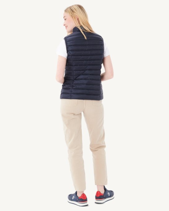 Piumino Leggero Smanicato Navy Seda Jott New In