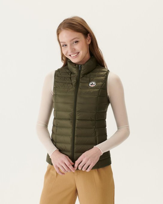 Piumino Leggero Smanicato Jott New In Army Seda