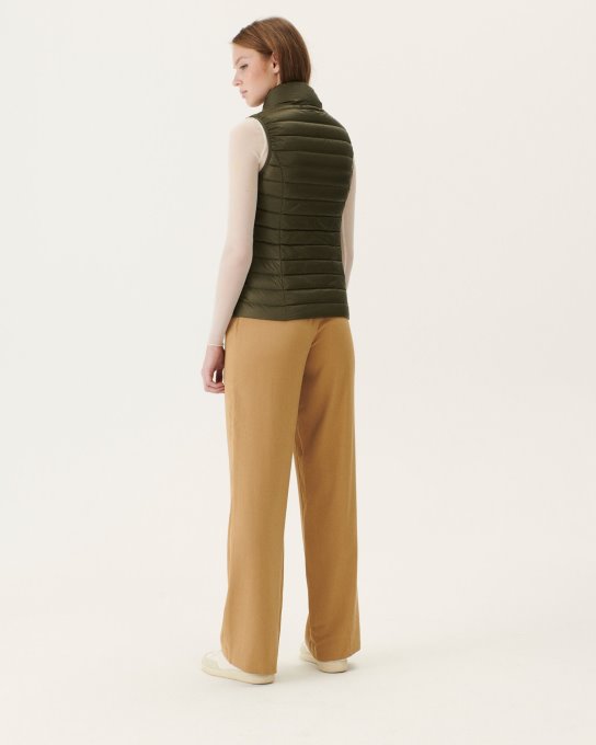 Piumino Leggero Smanicato Jott New In Army Seda