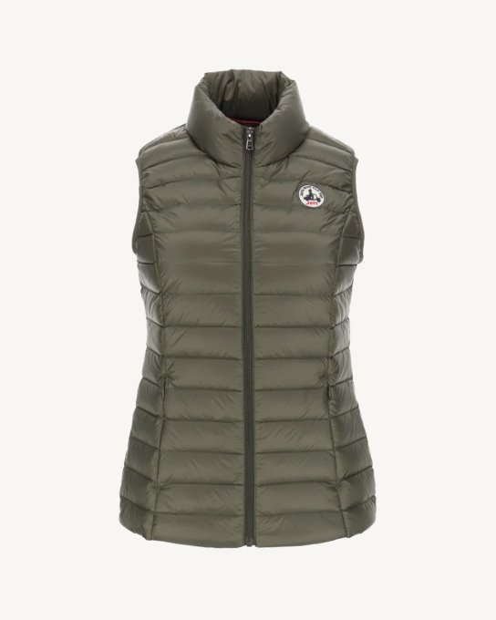 Piumino Leggero Smanicato Jott New In Army Seda