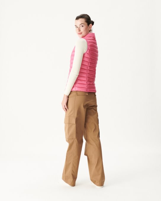 Piumino Leggero Smanicato Rosa Seda Jott New In