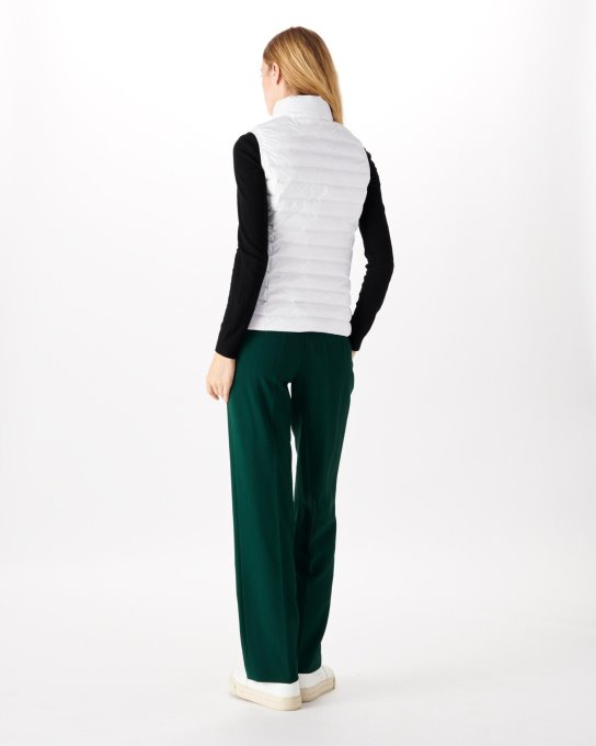 Piumino Leggero Smanicato Bianco Seda Jott New In