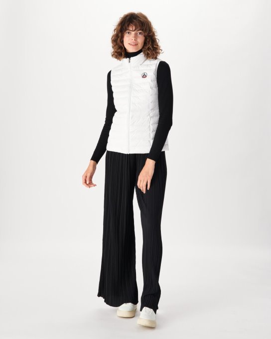 Piumino Leggero Smanicato Bianco Seda Jott New In