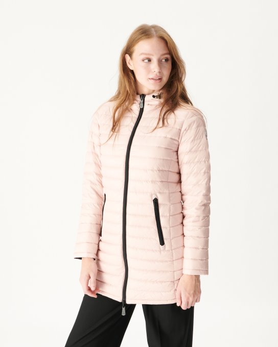 Jott New In Piumino Leggero Reversibile Nero/rosa Chiaro Moscou