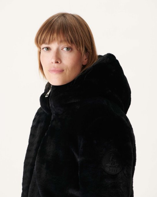 Jott New In Piumino Reversibile Nero Gala