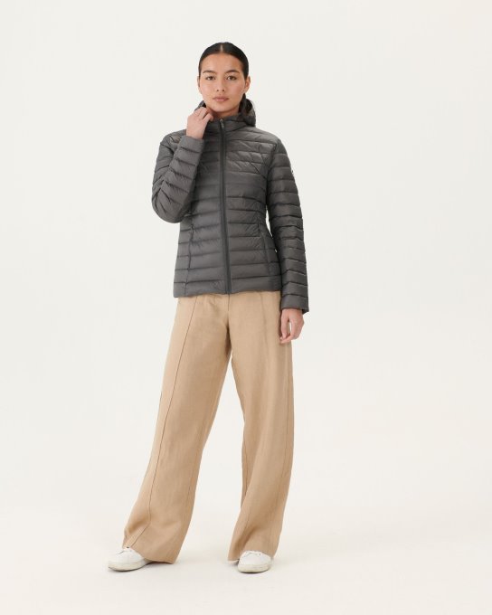 Piumino Leggero Con Cappuccio Jott New In Antracite Cloe