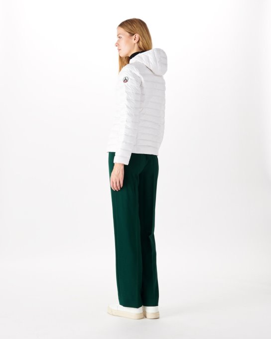Piumino Leggero Con Cappuccio Bianco Cloe Jott New In