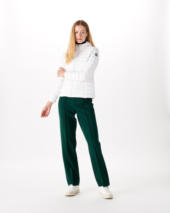 Piumino Leggero Con Cappuccio Bianco Cloe Jott New In